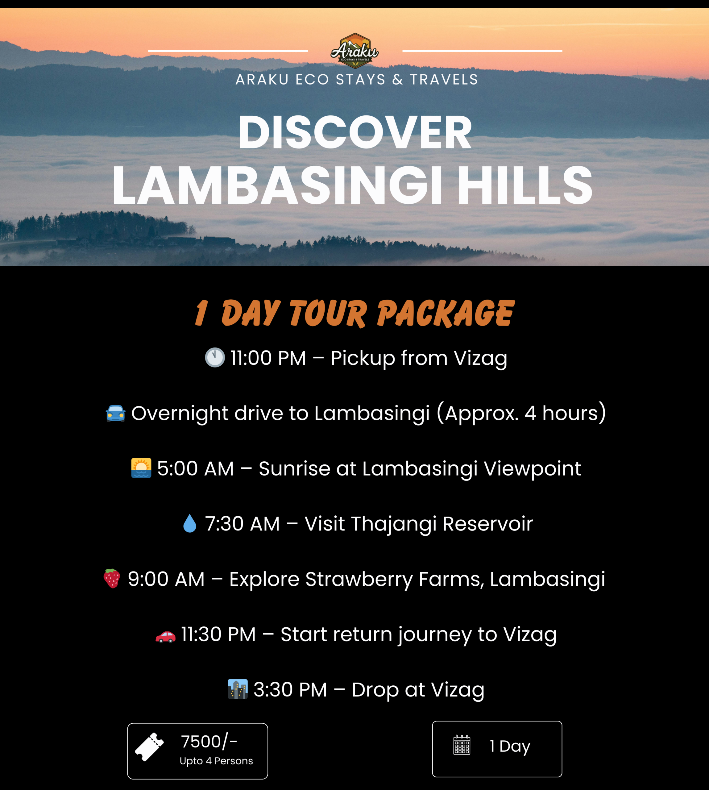 lambasingi one day tour package